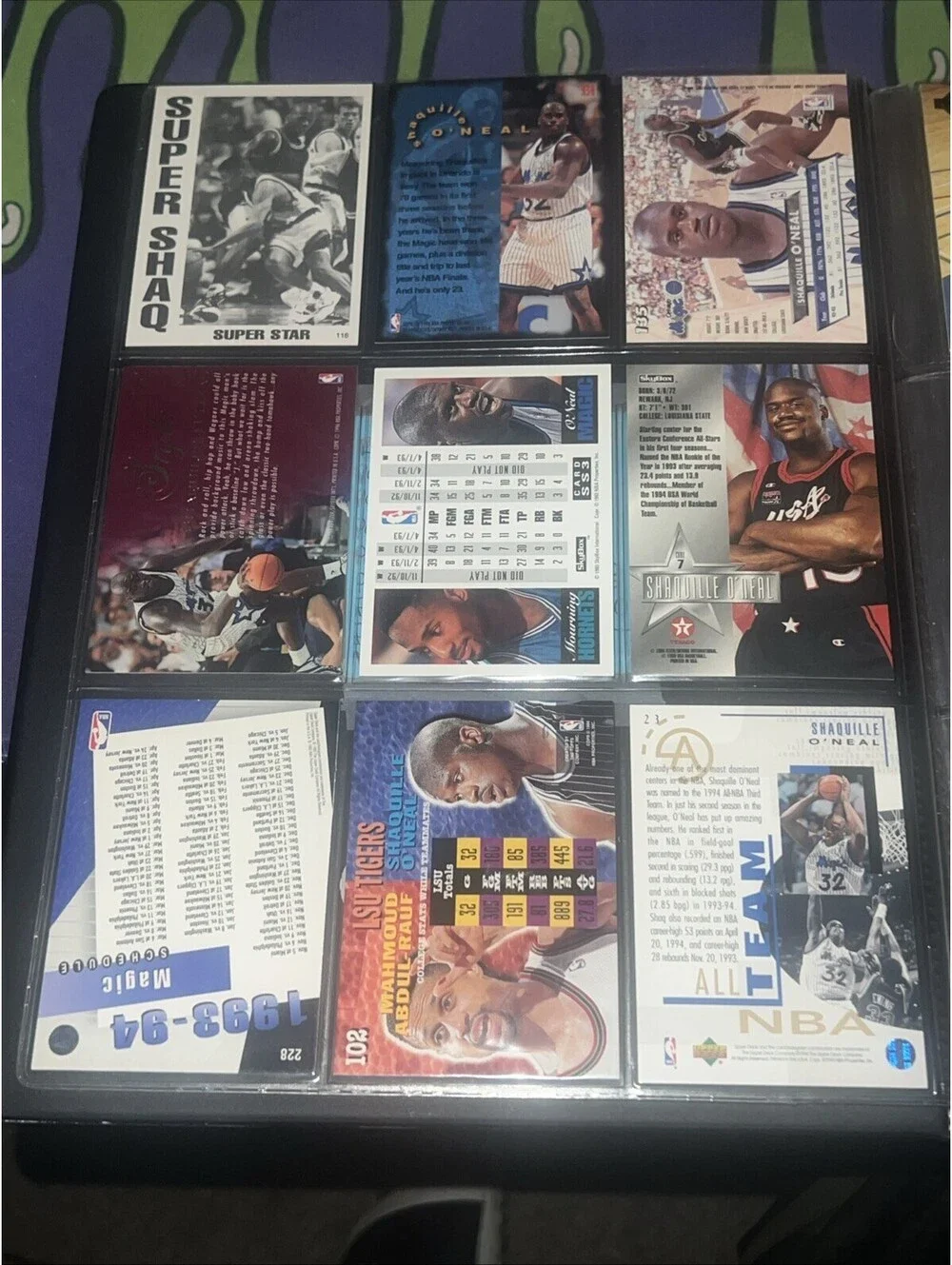Huge Lot Of Shaquille O'Neal Basketball Cards Rookies Magic Lakers College